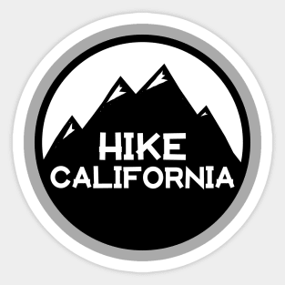 Hike California T Shirt Sticker
